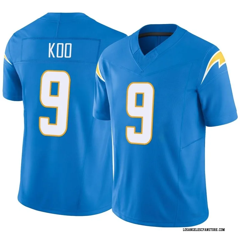 RARE NWT Nike Younghoe Koo LA Chargers #9 Blue Rookie Jersey Youth XL 18-20