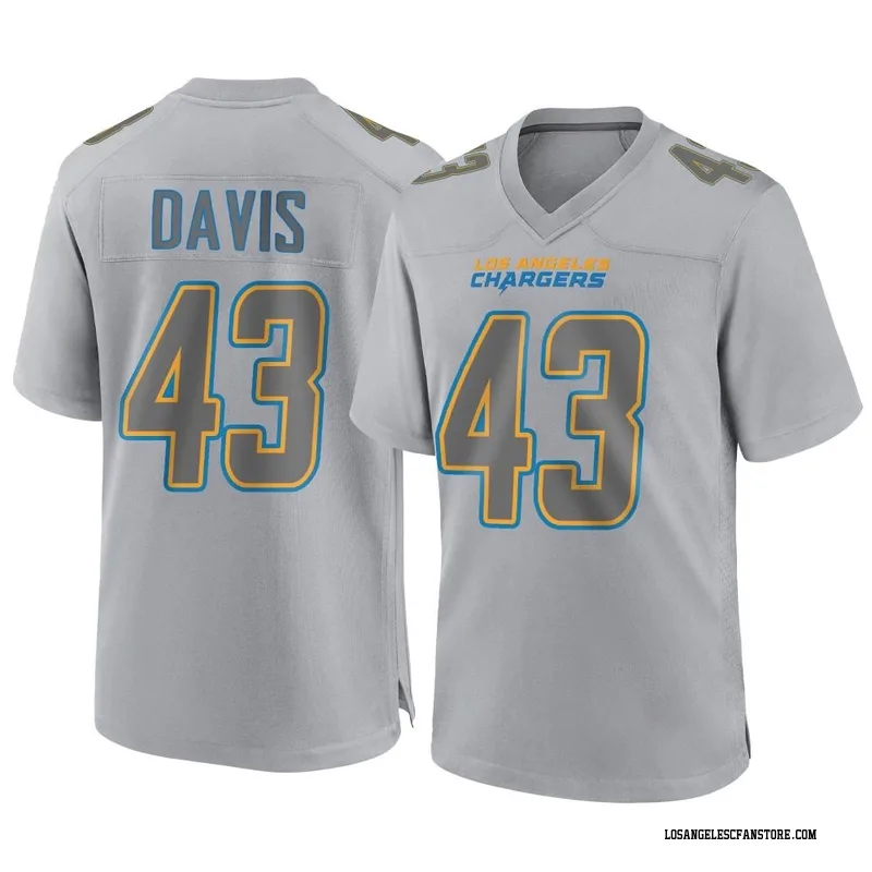 Michael Davis Los Angeles Chargers Game-Used #43 Royal