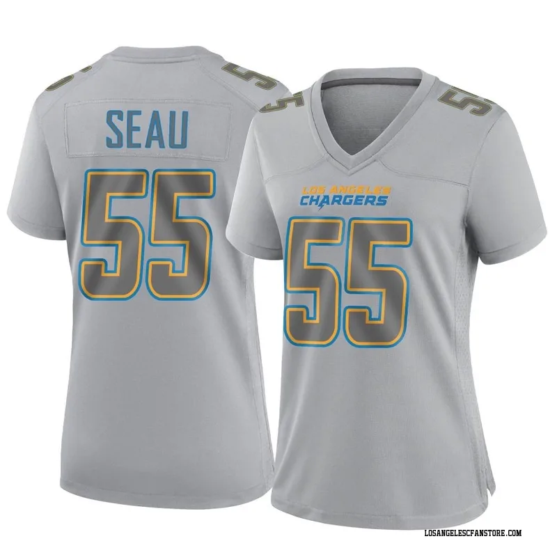 Nike Los Angeles Chargers #55 Junior Seau White Men's Stitched NFL Limited  Platinum Jersey