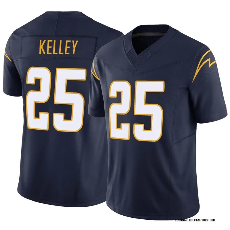 Joshua Kelley Men's Nike White Los Angeles Chargers Custom Game Jersey Size: Small