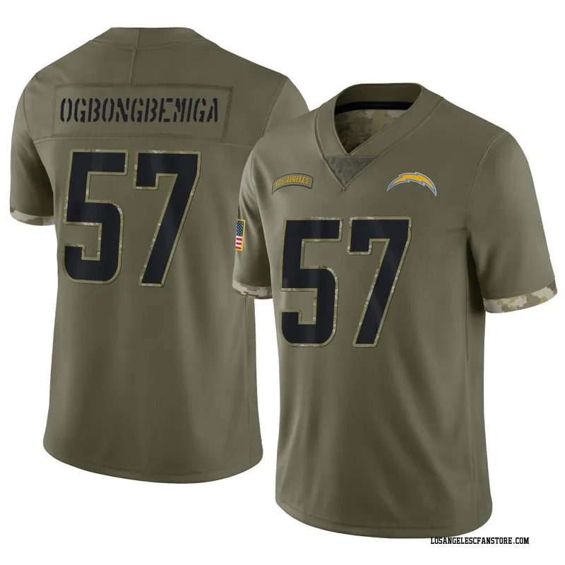 Men's Nike Keenan Allen Olive Los Angeles Chargers 2022 Salute to Service Limited Jersey Size: Small