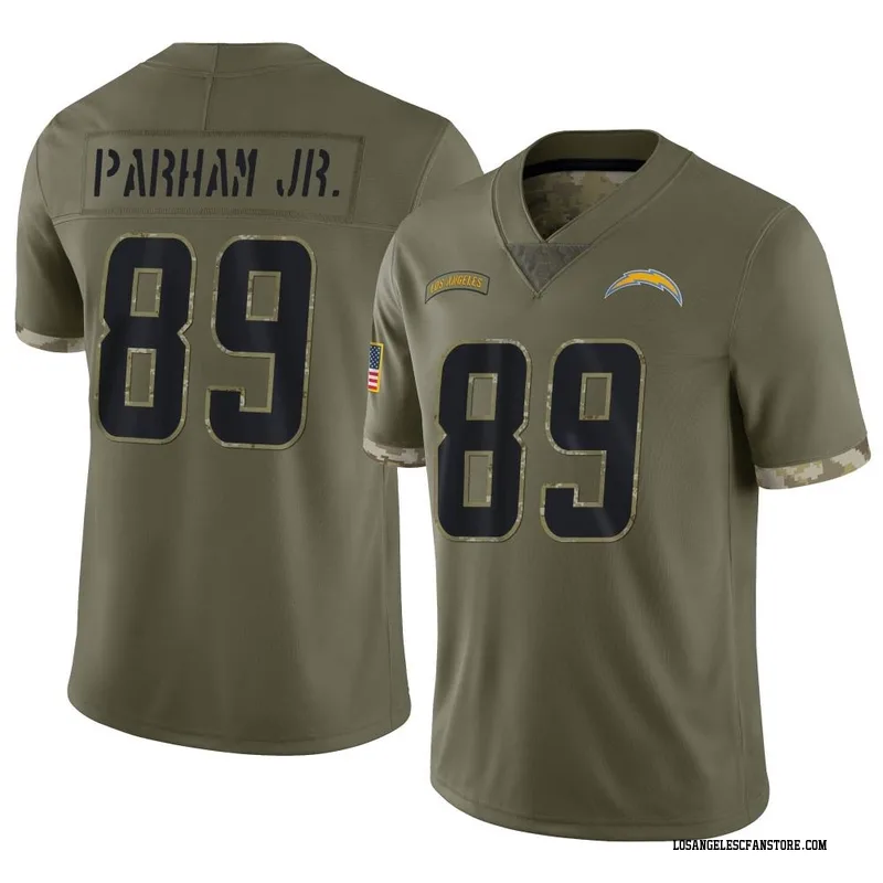 Lids Donald Parham Jr. Los Angeles Chargers Fanatics Authentic Game-Used  #89 Powder Blue Jersey vs. Denver Broncos on October 17, 2022