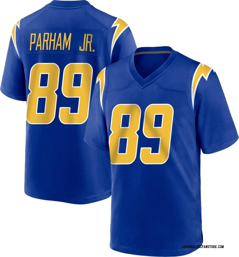 Donald Parham Jr. Los Angeles Chargers Game-Used #89 Royal Jersey vs.  Tennessee Titans on December 18 2022