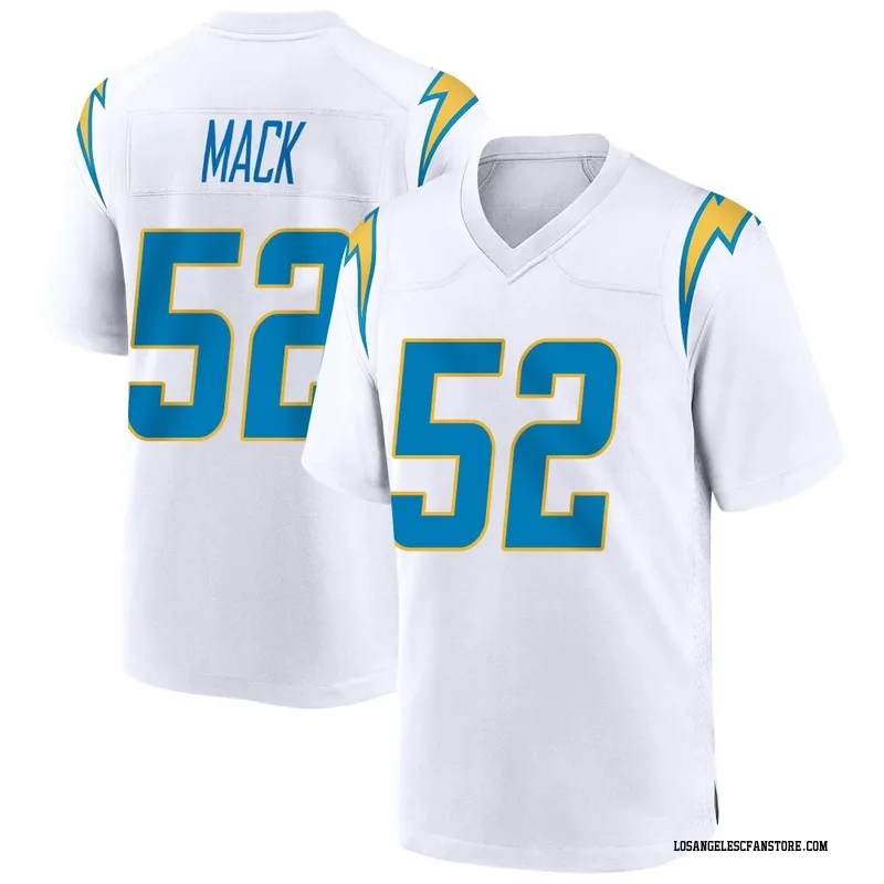 Youth Khalil Mack White Rush Player Limited Team Jersey - Kitsociety